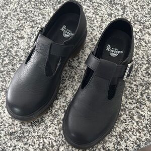 Dr. Martens Black Leather Women’s Maryjane Shoes
